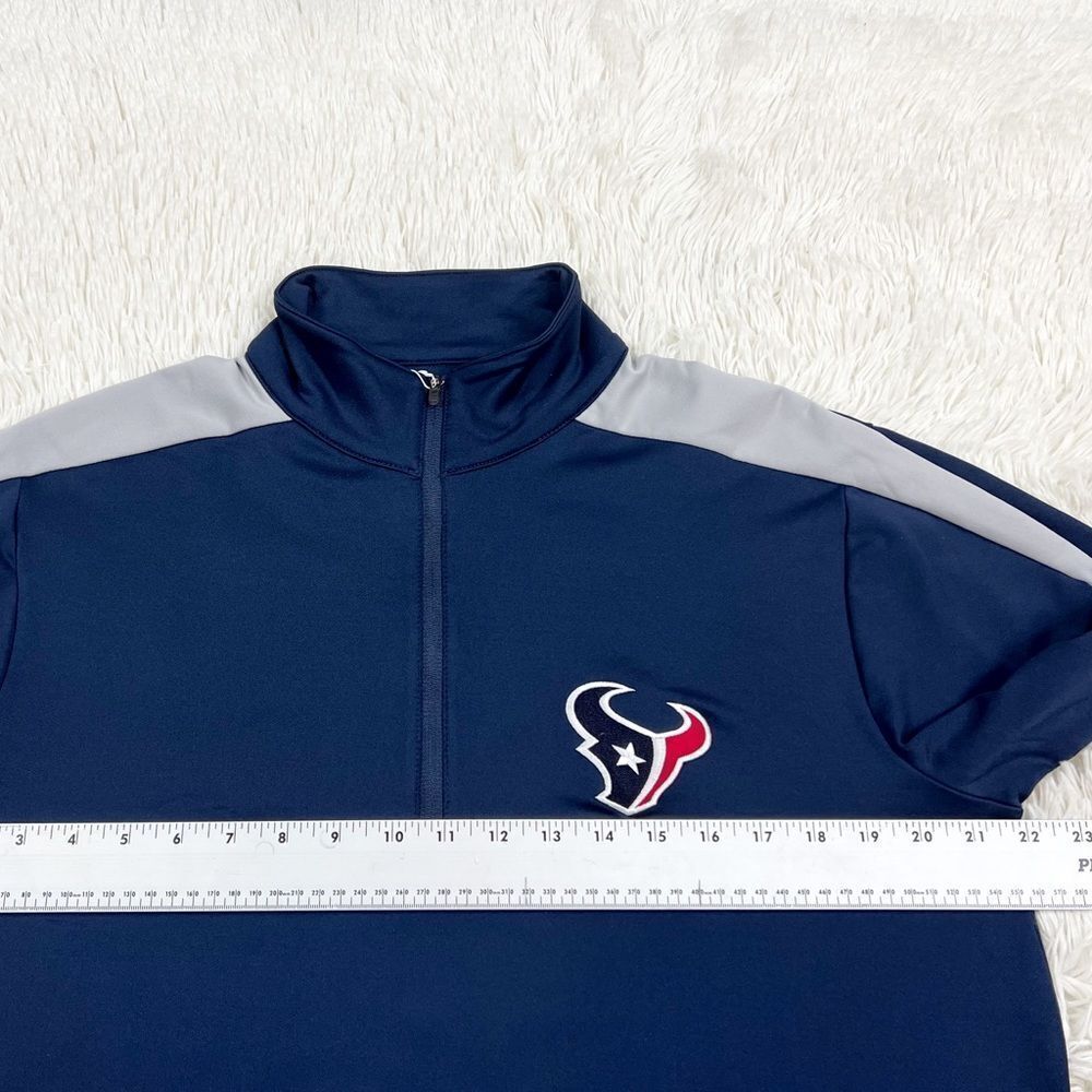 Antigua Men's NFL Houston Texans Blue‎ Succeed Pullover Jacket 1/4 Zip Medium - Picture 4 of 6